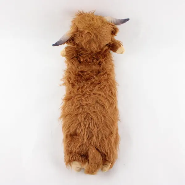 Microwavable Weighted Brown Highland Cow Plush - 1.75 Pounds
