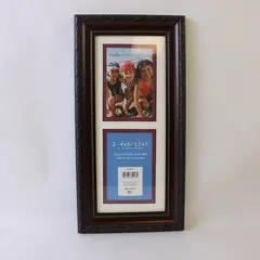 Mainstays Home Brushed Bronze Brown Collage Picture Frame 2 3.5x5 or 4x6 Photos