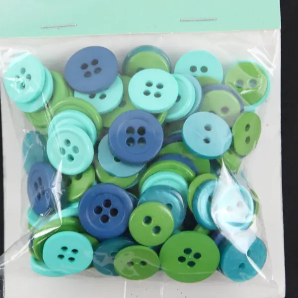 Favorite Findings 130 Green and Blue Buttons Style #550000434-A