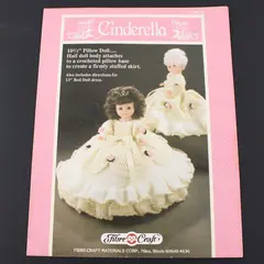 Fibre Craft Cinderella FCM163 Pillow Doll & Bed Doll Dress Crochet Pattern