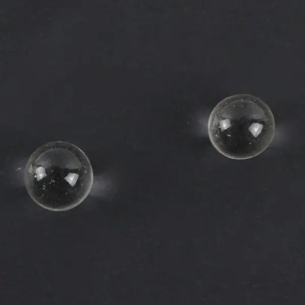 Colony Crafts Clear Crystal Glass Marbles Partial Lot 175 Count Box