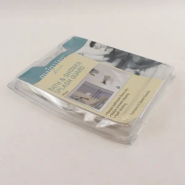 Mainstays Decor Bath & Shower Splash Guard Pack of 2 Model 416 New