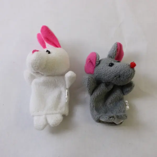 Lot of 8 Animal Finger Puppets Unicorn Mouse Hippo Rabbit Ducks More