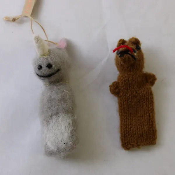 Lot of 8 Animal Finger Puppets Unicorn Mouse Hippo Rabbit Ducks More