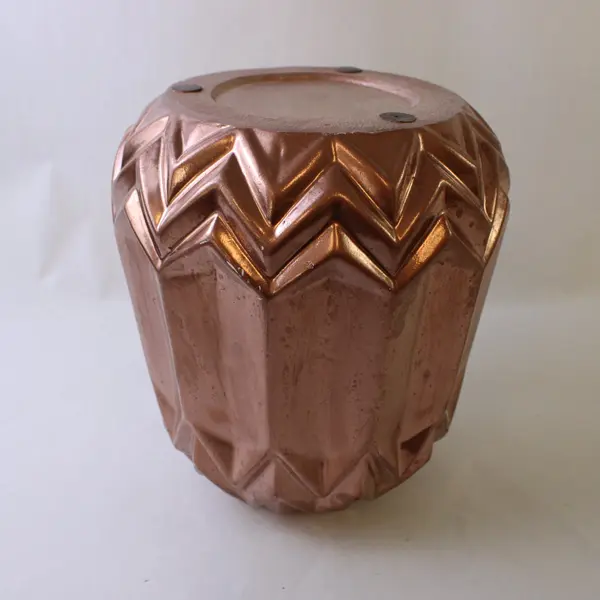 Rose Gold Shiny Ceramic Decorative Vase Modern Decor Accent
