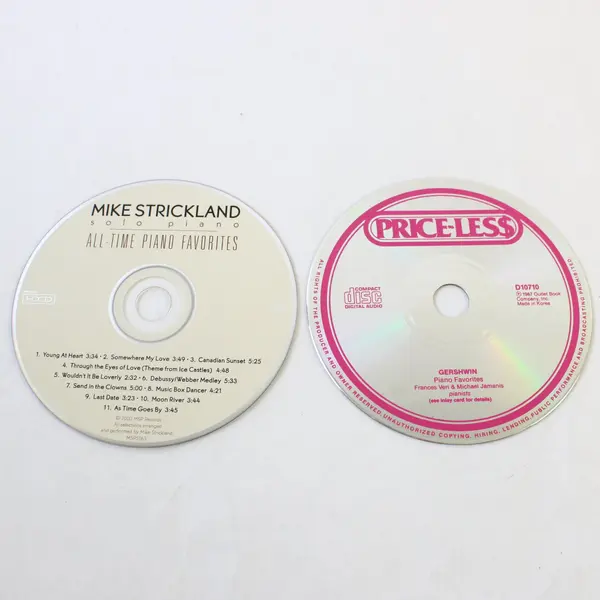 Lot of 2 CDs Mike Strickland All-Time Piano Favorites Veri Jamanis Gershwin