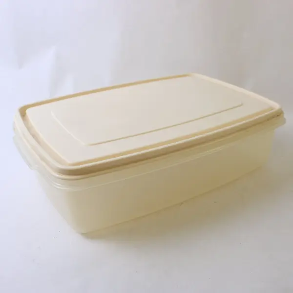 Vtg Rubbermaid Servin Saver 7 Cup Food Storage Container #6 Almond Lid 1980s