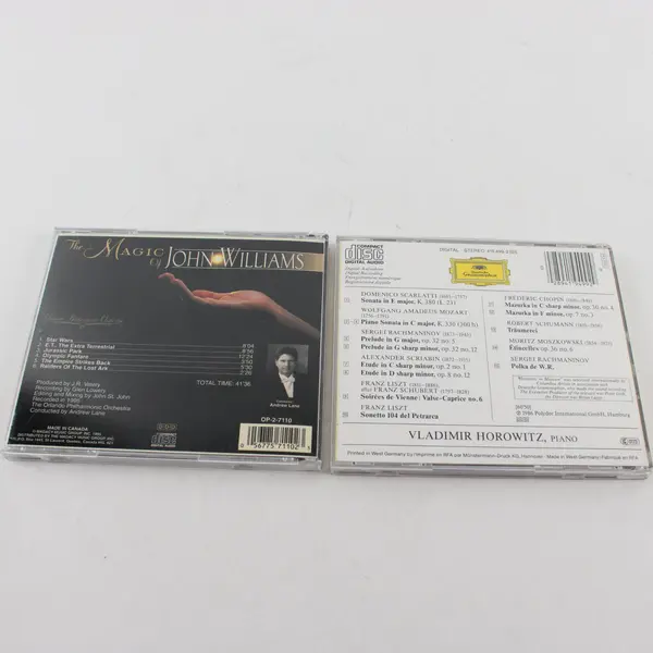 Lot of 2 CDs The Magic of John Williams Horowitz in Moscow Sold As Is