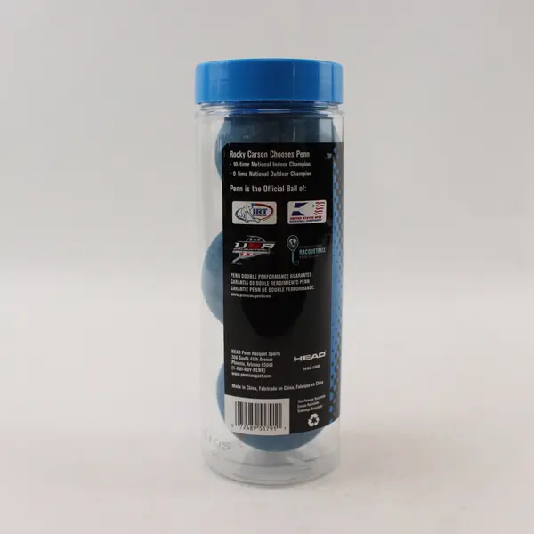 Penn Ultra-Blue Racquetballs Pack of 3 in Original Tube