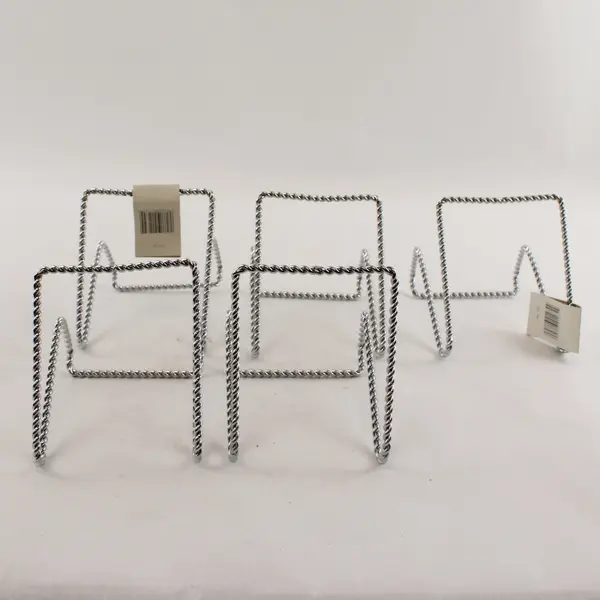 Lot of 5 TRIPAR Decorative Wire Display Easels for Plates Pictures Art
