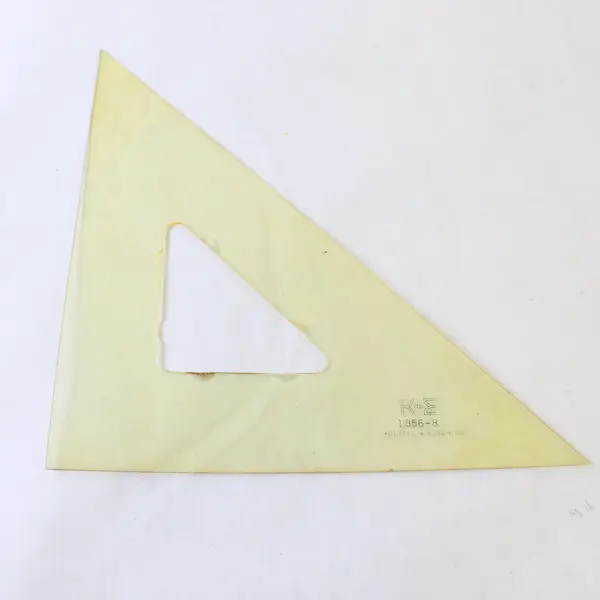 Lot of 3 Vintage Acrylic Drafting Triangles One K&E Keuffel & Esser