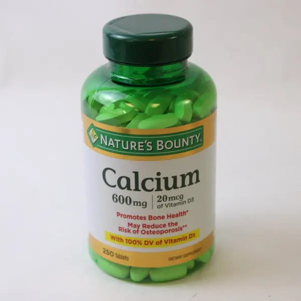 Two Bottles of 250  Nature's Bounty Calcium 600 mg Tablets - Sealed