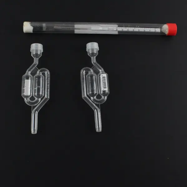 Lot of 3 Homebrew Accessories 2 Airlocks Hydrometer Thermometer