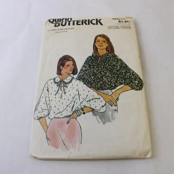 Lot of 3 Butterick Blouse Patterns 6023 3294 3692 14-18 One Size