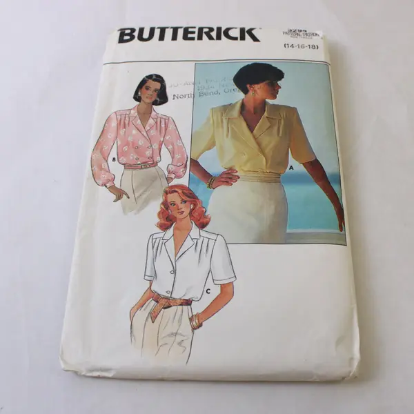 Lot of 3 Butterick Blouse Patterns 6023 3294 3692 14-18 One Size