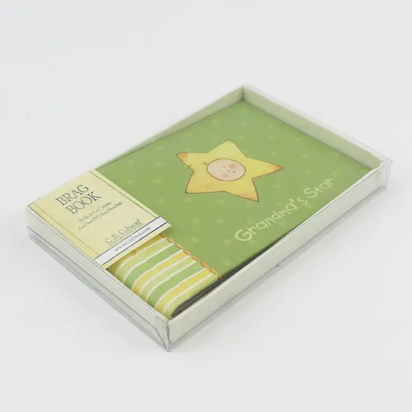2007 CR Gibson Grandma's Star Brag Book Baby Photo Album Holds 20 4x6 Photos
