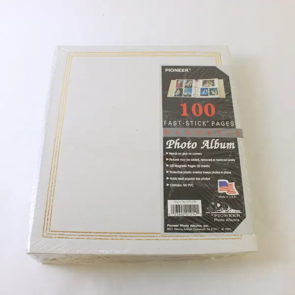 Vintage Pioneer 100 Fast-Stick Photo Album No PVC Photo Safe Made in USA