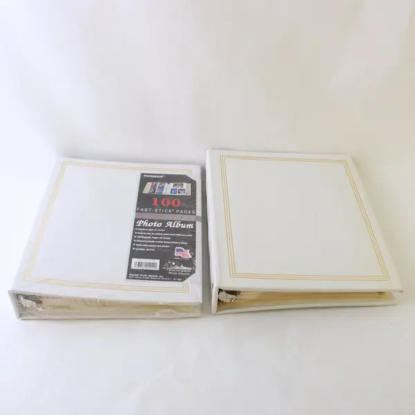 Lot of 2 Vintage Pioneer 100 Fast-Stick Page Photo Albums