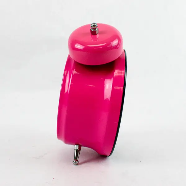 Pink Vintage Alarm Clock with Owl Clock Face - Untested