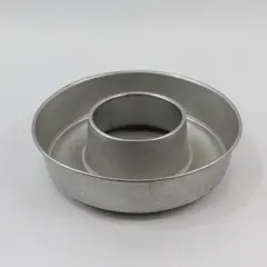 Aluminum Tube Cake Pan Ring Mold 8.75" x 2.5" Deep Vintage Silver