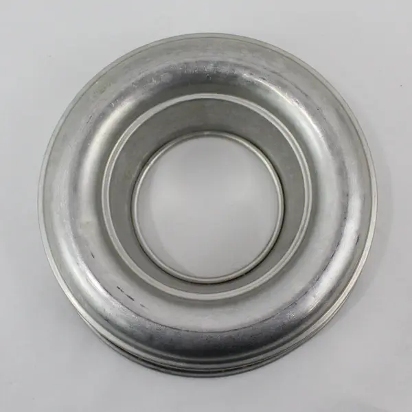 Aluminum Tube Cake Pan Ring Mold 8.75" x 2.5" Deep Vintage Silver