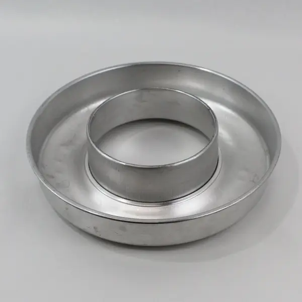 Vintage Aluminum Tube Cake Pan Ring Mold 12.5" x 2.5" Deep