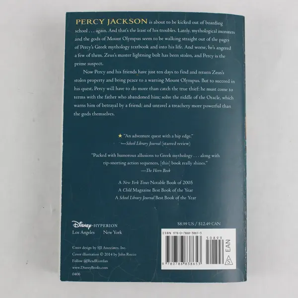 Percy Jackson and the Olympians The Lightning Thief Rick Riordan Paperback
