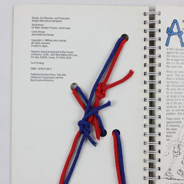 The Scouting Book of Knots John Cassidy Special Edition 1989 Spiral Bound HC