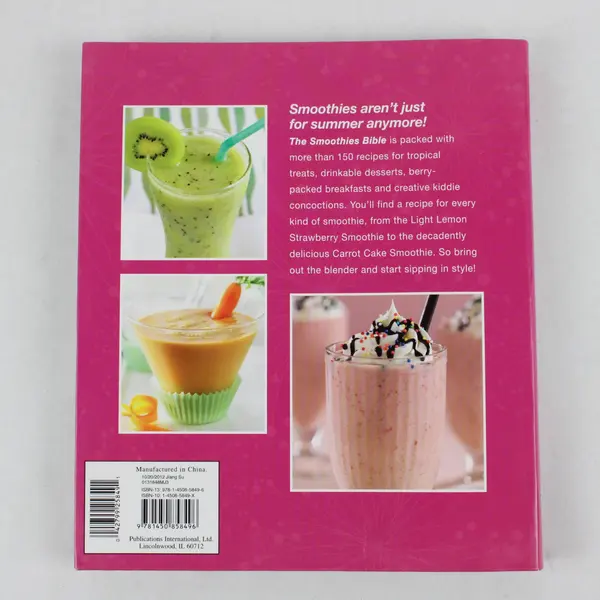 The Smoothies Bible More Than 150 Refreshing Smoothies 2012 Softcover Book Good