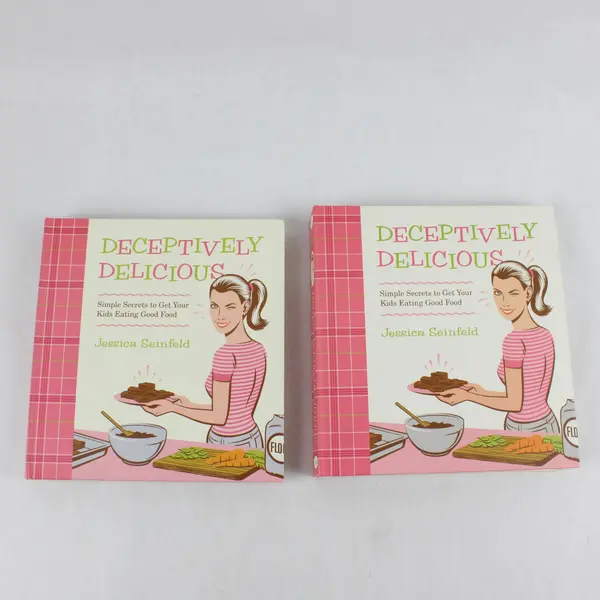Lot of 2 Deceptively Delicious by Jessica Seinfeld 1st Edition 2007 SB HC