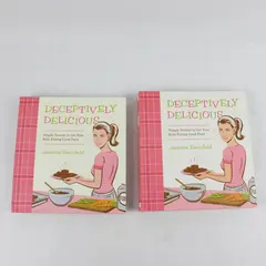 Lot of 2 Deceptively Delicious by Jessica Seinfeld 1st Edition 2007 SB HC