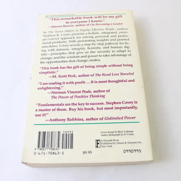 The 7 Habits of Highly Effective People SC Book by Stephen R Covey, 1990