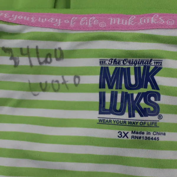 MUK LUKS Cloud Knit Pajama Tank Top Women’s 3X Sleeveless Pullover Lime Green