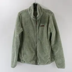 Columbia Women's Green Full Zip Fuzzy Fleece Jacket L AL1086