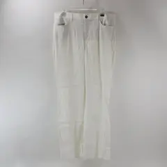 Curves 360 by NYDJ Trouser Pants in Stretch Linen - White Size 12