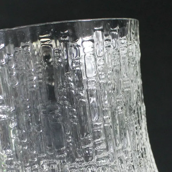 Lot of 2 Iittala Ultima Thule Clear Pressed Sherry Glasses 5in