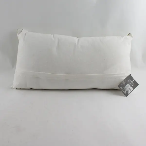Rizzy Home Green and White 11" X 21" Throw Pillow in Style T-06131