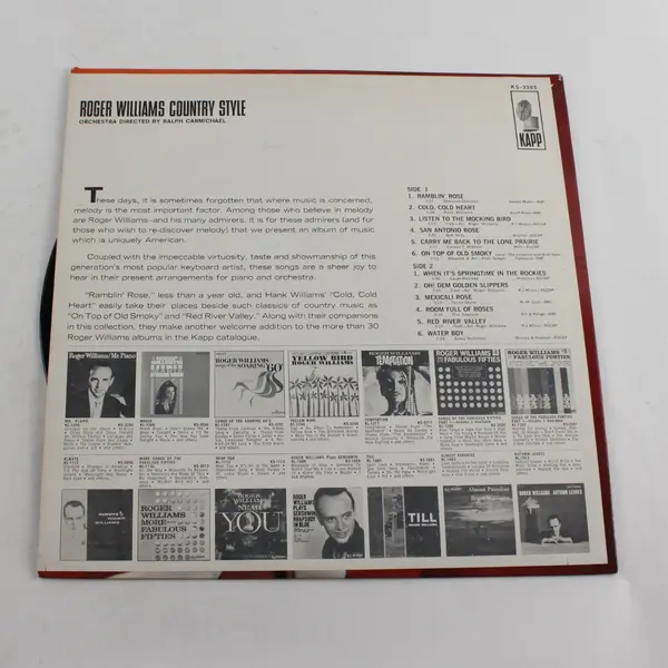 Roger Williams - Country Style 12" Vinyl Record