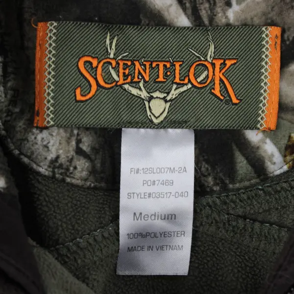 Scent-Lok Realtree Camo Long Sleeve Zip Up Sweatshirt Women's Size M