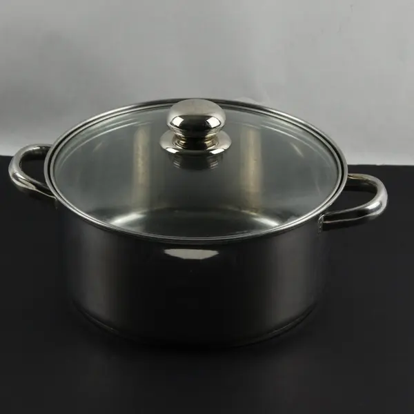 Innova Classicor 18/10 Stainless Induction Stockpot w/ Glass Lid 6 Qt