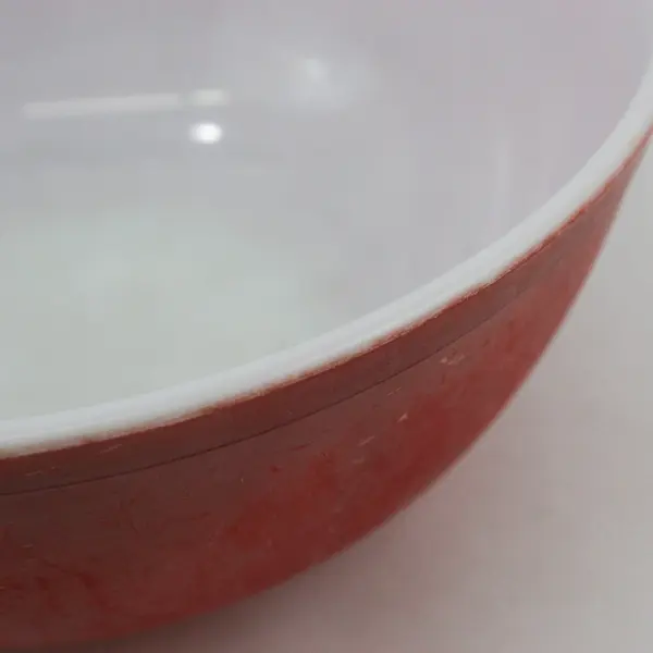 Vintage Pyrex 4qt Red Mixing Bowl #404 With Fading