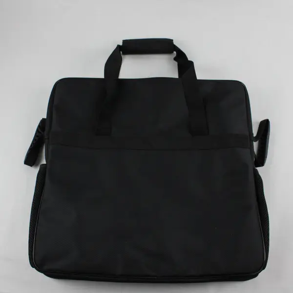 Large Semi-Transparent Black Travel Tote Bag 17"