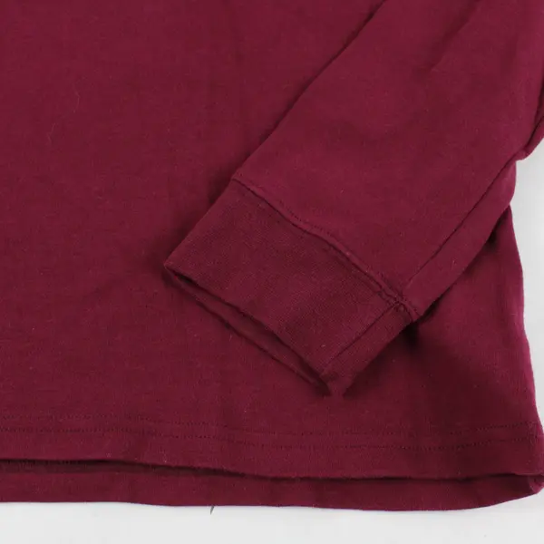 Basic Editions Maroon Red Long-Sleeved Turtleneck Women's Medium