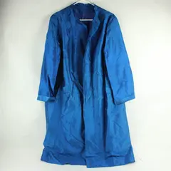 Handmade Shimmery Blue Open Front Raw Silk Coat Womens Plus Est 2X