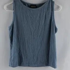 VTG Baranda Powder Blue Textured Tank Top Women's Medium
