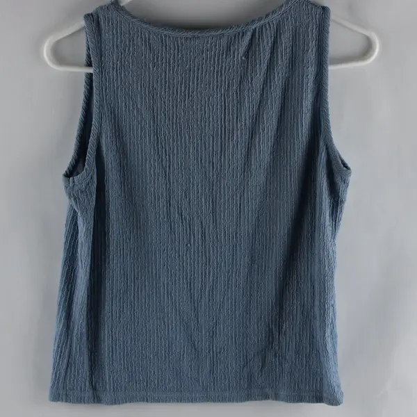 VTG Baranda Powder Blue Textured Tank Top Women's Medium
