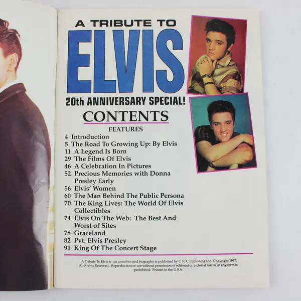 A Tribute to Elvis 20th Anniversary Special! 1997 Published by C to C Publishing