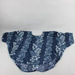 Makai Beach Hawaii Womens Blue Floral Blouse Size S/M