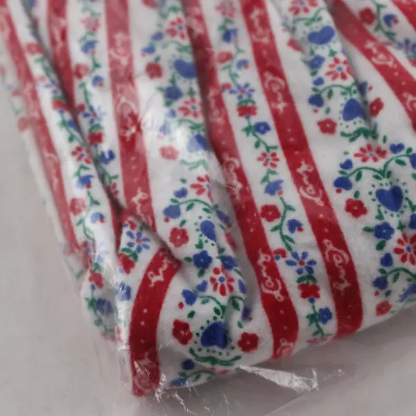 NWT Lanz of Salzburg 42364 Small Red White Blue Floral Flannel Nightgown