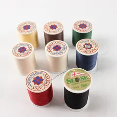 Lot of 8 Vintage Americana & Suisse Quilting Thread Spools 150/300 Yds